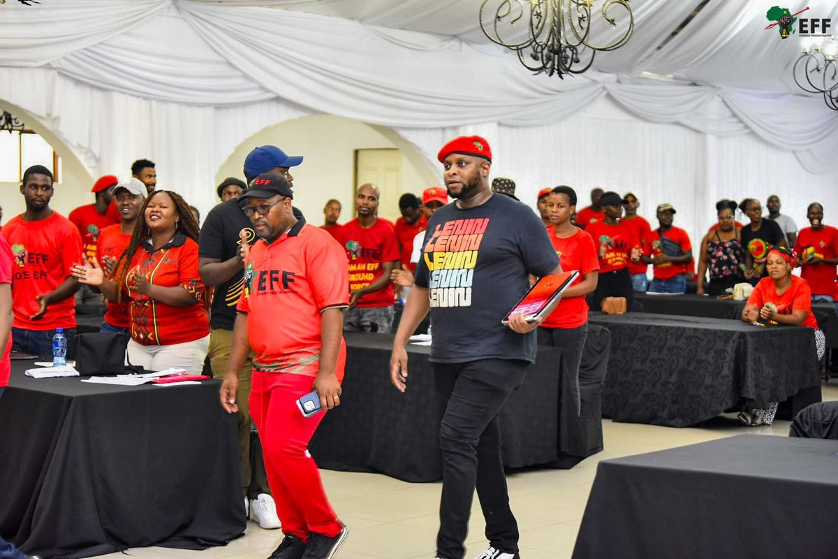 FloydShivambu's tweet photo. Yesterday we received bus lists reports from all branches of King Cetshwayo and Ilembe Regions and today we are in Harry Gwala and Ugu regions. It’s No surrender! No retreat! Siyaya eMoses Mabhida Siyaya! The movement will conclusively demonstrate its power on the 10th of February 2024!