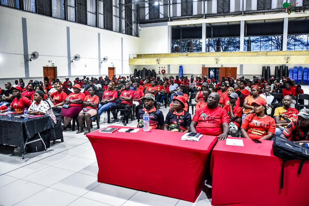 FloydShivambu's tweet photo. Yesterday we received bus lists reports from all branches of King Cetshwayo and Ilembe Regions and today we are in Harry Gwala and Ugu regions. It’s No surrender! No retreat! Siyaya eMoses Mabhida Siyaya! The movement will conclusively demonstrate its power on the 10th of February 2024!