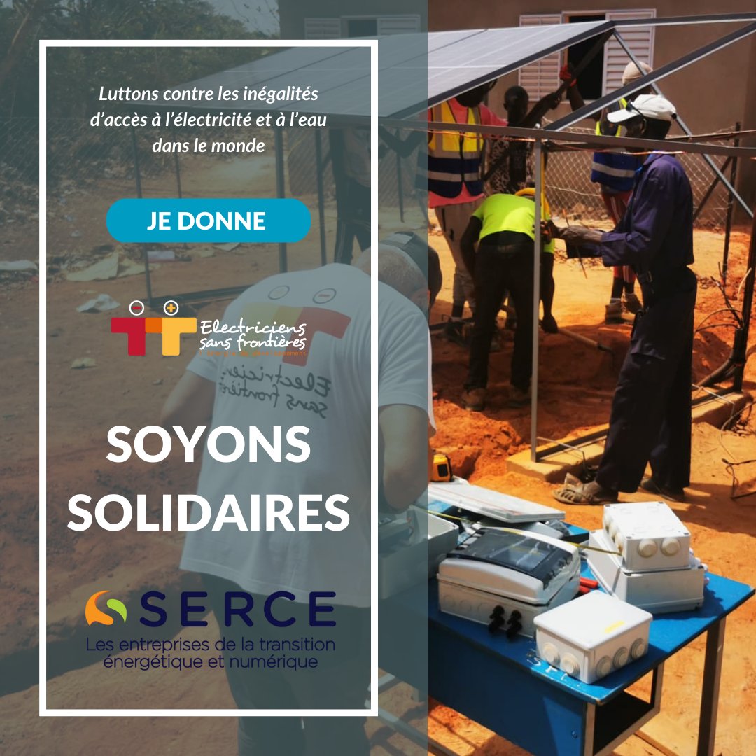 SERCE (@serce_france) on Twitter photo 🤝En 2024, le SERCE continue son partenariat avec <a href="/ESF_ONG/">Electriciens sans frontières</a>
🚰⚡Vos dons ont un impact concret. Soyons solidaires et luttons contre les inégalités d'accès à l'électricité dans le monde, en favorisant les énergies renouvelables.
👉 Faites un don : lnkd.in/de4rRQ_x 🤝En 2024, le SERCE continue son partenariat avec <a href="/ESF_ONG/">Electriciens sans frontières</a>
🚰⚡Vos dons ont un impact concret. Soyons solidaires et luttons contre les inégalités d'accès à l'électricité dans le monde, en favorisant les énergies renouvelables.
👉 Faites un don : lnkd.in/de4rRQ_x