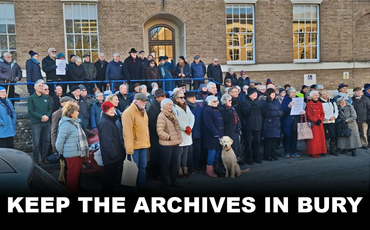 Bury Society (@theburysociety) on Twitter photo Bury Society leads campaign to keep our archives in Bury - background and latest on our website
burysociety.com/fight-to-keep-โฆ
See this week's <a href="/buryfree/">Bury Free Press</a> paper for a write up of the protest #recordoffice Bury Society leads campaign to keep our archives in Bury - background and latest on our website
burysociety.com/fight-to-keep-โฆ
See this week's <a href="/buryfree/">Bury Free Press</a> paper for a write up of the protest #recordoffice