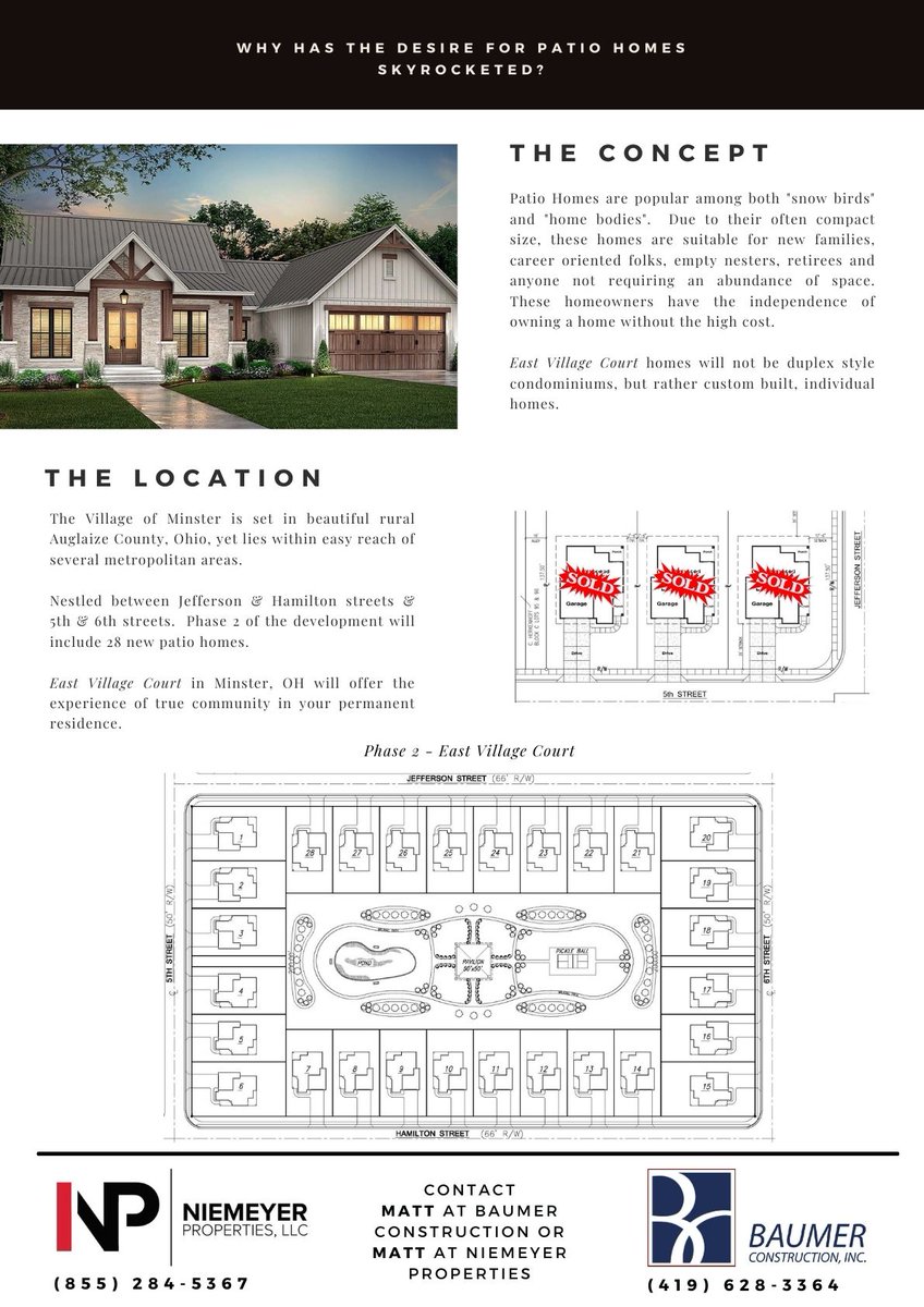 BCI1952's tweet photo. Coming soon.  East Village Court.  Patio home subdivision.  Contact us for details. https://t.co/nL1K90T5FB