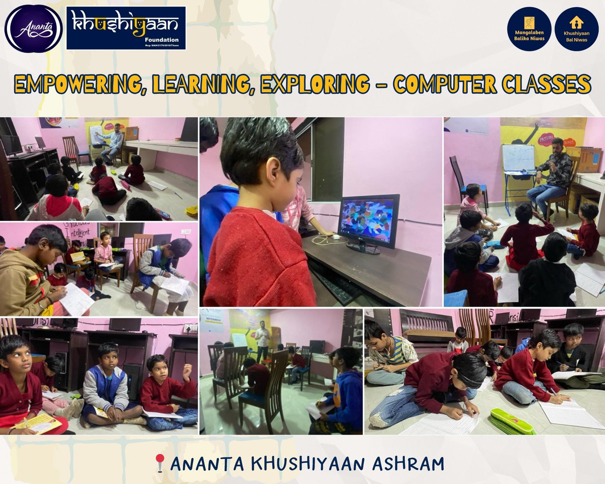 Creating a future where every child is fluent in the language of computers! 💡👧👦 

📍Ananta Khushiyaan Ashram

#digitallearning #techkids #digitallearningjourney #youngtechies #digitaleducation #tinytechminds #codingadventures #anantakhushiyaan #khushiyaanfoundation #ngo