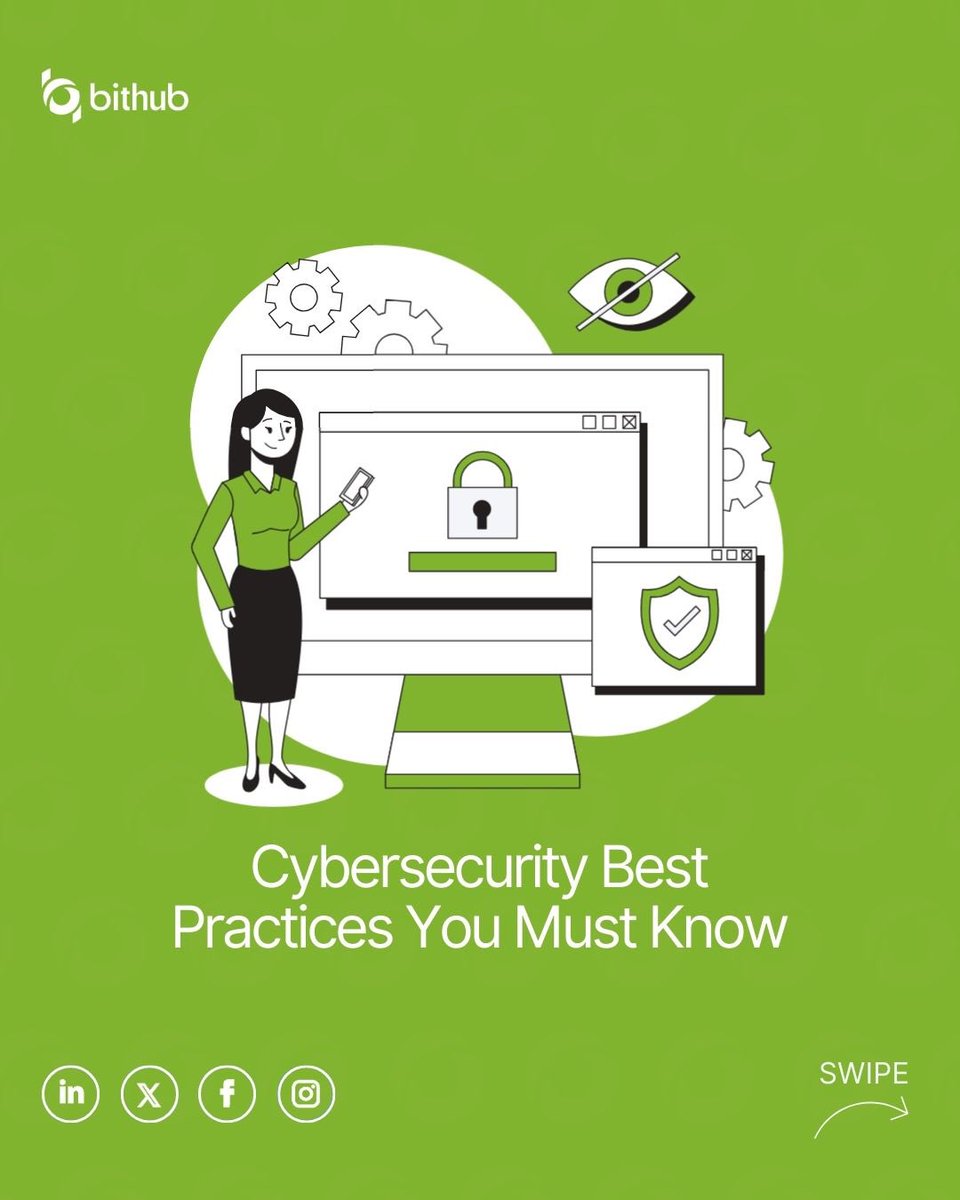 bithubinc_'s tweet photo. Ready to secure your data and avoid hackers?
Dive into the world of cybersecurity with these powerhouse tips.

Which one will you implement first? Share yours below and share with your tech buddy! 

#cybersecurity #digitalsafety https://t.co/kBFgtx5ogb