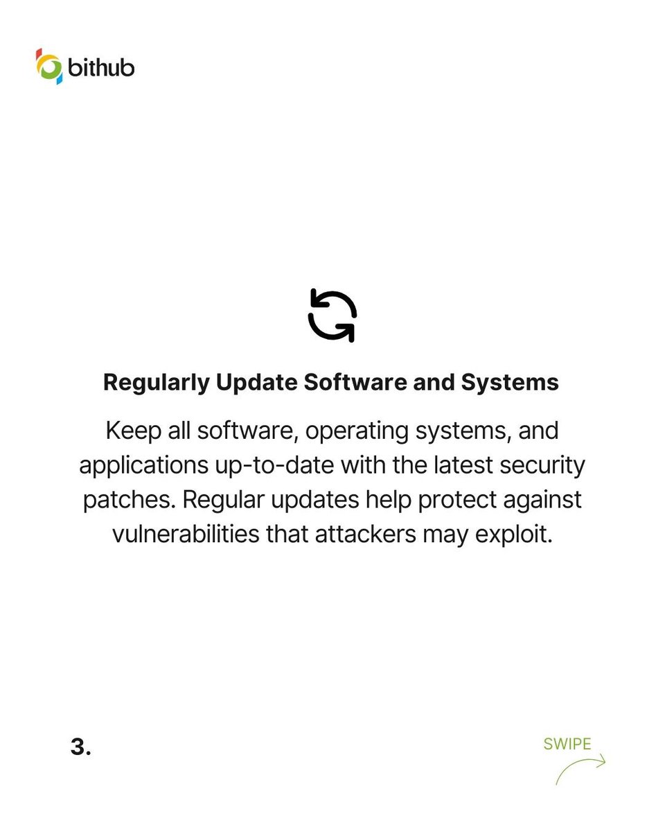 Ready to secure your data and avoid hackers?
Dive into the world of cybersecurity with these powerhouse tips.

Which one will you implement first? Share yours below and share with your tech buddy! 

#cybersecurity #digitalsafety