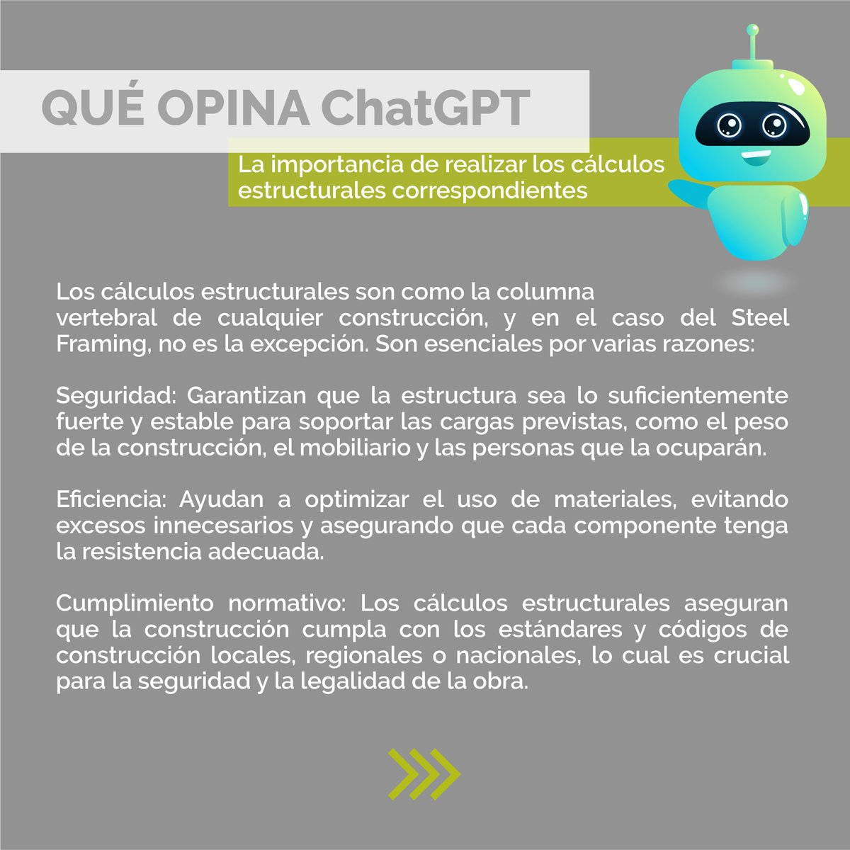 infoincose's tweet photo. Le preguntamos a ChatGPT ¿Por qué es tan importante aislar correctamente nuestras viviendas?, y esto es lo que nos indica el chatbot de IA. #chatbot #chatgpt4 #ai #construccionenseco #steelframing #steelframe #arquitectura #ingenieria #incose #sustentabilidad https://t.co/8HotBxL0gU