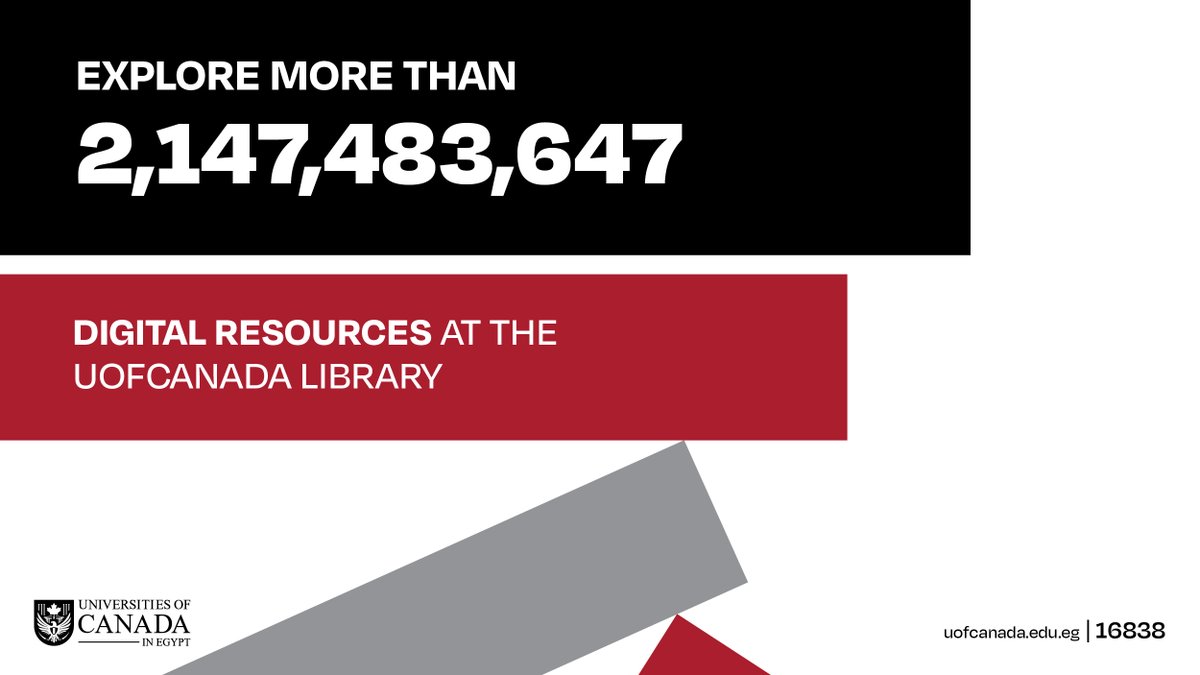 Don’t feel like checking out a physical book? Then check out our collection of over 2 billion digital issues!

We would like to express our gratitude to EBESCO for their contribution in providing a vast depth of knowledge to our community.

#UofCanada #EnrichYourMind