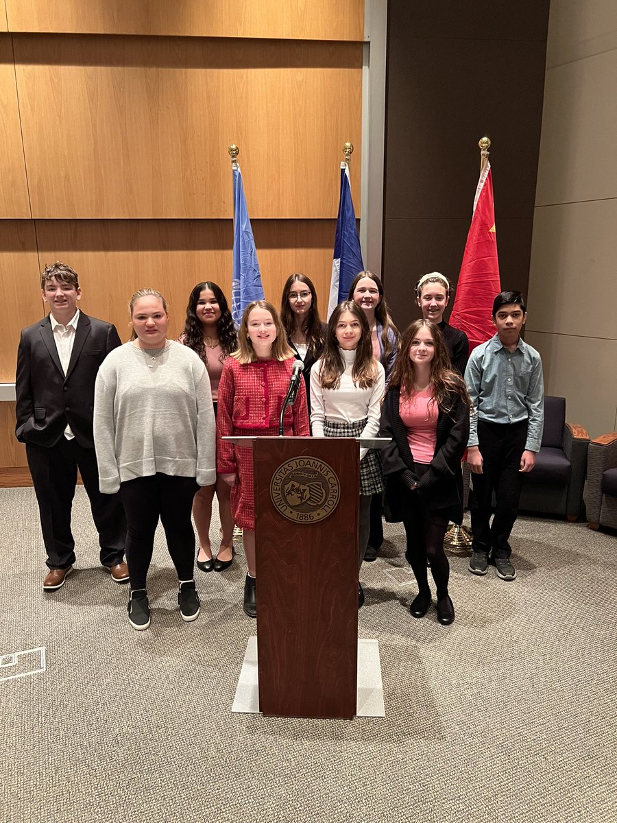 Nick Markijohn (@markijohnmms) on Twitter photo Getting ready for day 2 of our winter <a href="/CleWorldAffairs/">CCWA</a> Jr. Model UN conference at John Carroll University!
<a href="/ComptonSS209/">Diane Compton</a> <a href="/MentorMemorial/">Ericka Blackburn</a> <a href="/MentorModelUN/">Mentor High Model UN</a> Getting ready for day 2 of our winter <a href="/CleWorldAffairs/">CCWA</a> Jr. Model UN conference at John Carroll University!
<a href="/ComptonSS209/">Diane Compton</a> <a href="/MentorMemorial/">Ericka Blackburn</a> <a href="/MentorModelUN/">Mentor High Model UN</a>