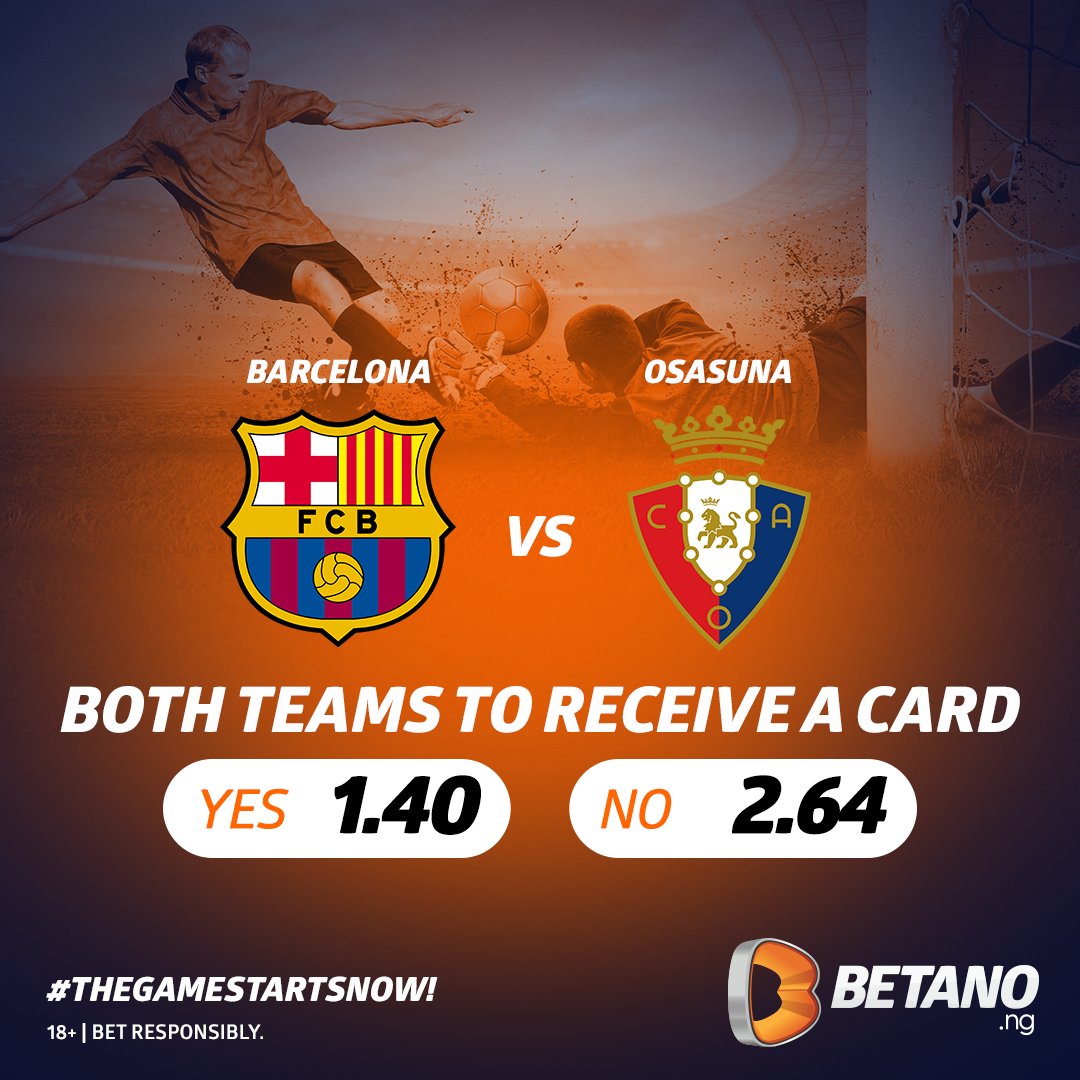 Barcelona takes on Osasuna in the Super Cup!⚽

With Betano's exciting options, experience the thrill of the game like never before and get your chance to win big 🤑 
#TheGameStartsNow

Barca vs Osasuna odds/options⏩⏩bit.ly/48SHOzj