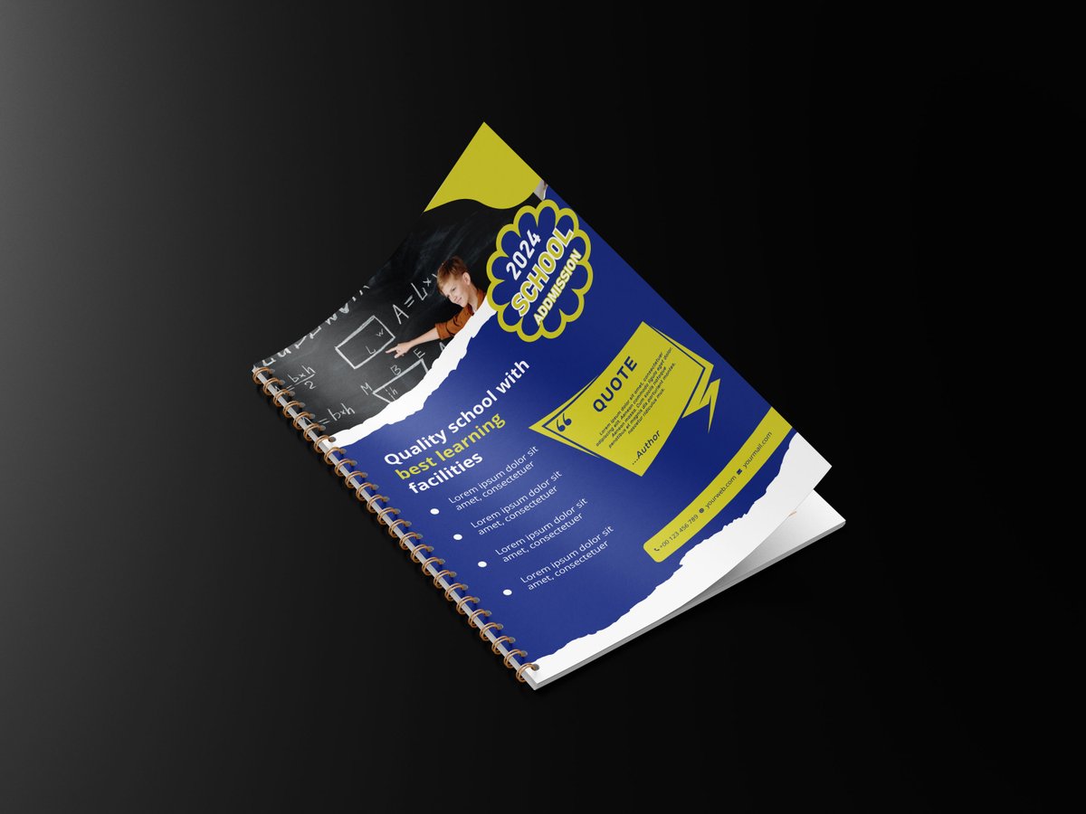 CreationMaryam's tweet photo. School Admission Brochure with Clean &amp; Modern look. Perfect for any education platform, personal or corporate use.
#education #schools #schoolbrochure https://t.co/uuZQJBcAD5