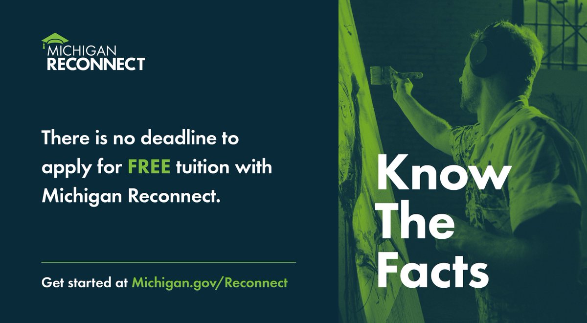 OaklandMIWorks's tweet photo. Free tuition is possible! ✅ Students interested in heading back to school with tuition assistance from the  #MiReconnect program can visit their local #OaklandCounty Michigan Works! office for help applying. Learn more at https://t.co/UbKCBpvYR7. https://t.co/IgvA77TrDC
