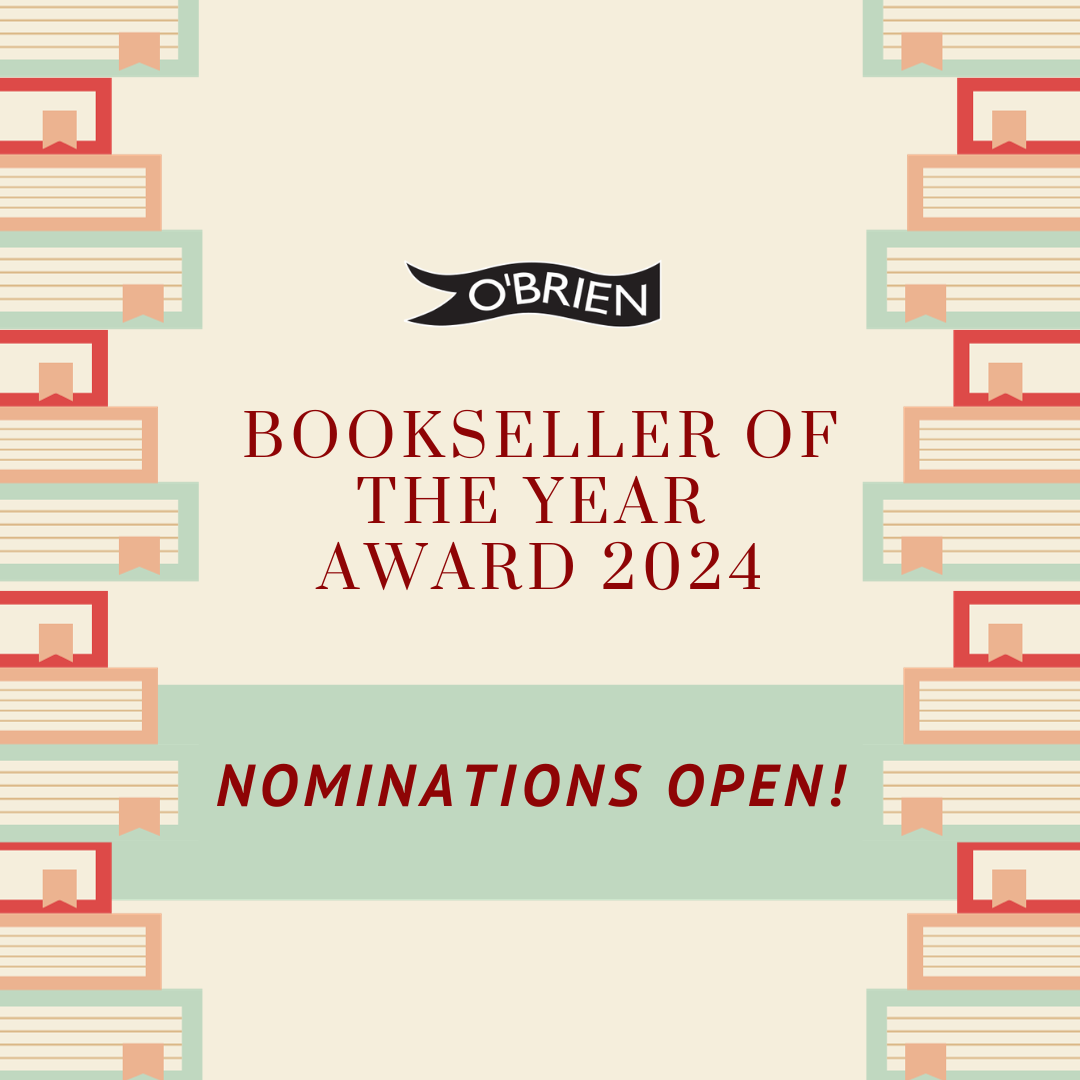 Do you work with a bookseller who deserves a 5 star review? Our nominations for the O’Brien Bookseller of the Year Award 2024 are now OPEN and we'd love to hear from you! Full details on our website: obrien.ie/bookseller-of-…