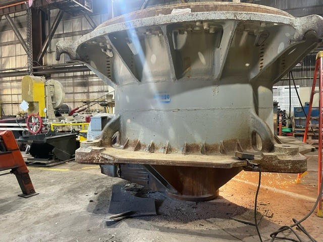 machine_marion's tweet photo. This 7’ Symons has just arrived for a makeover to start 2024 off right! #MarionMachine is the choice for machining your equipment. 
👉 https://t.co/WXMyGuq8QP https://t.co/1ELEkh5COm