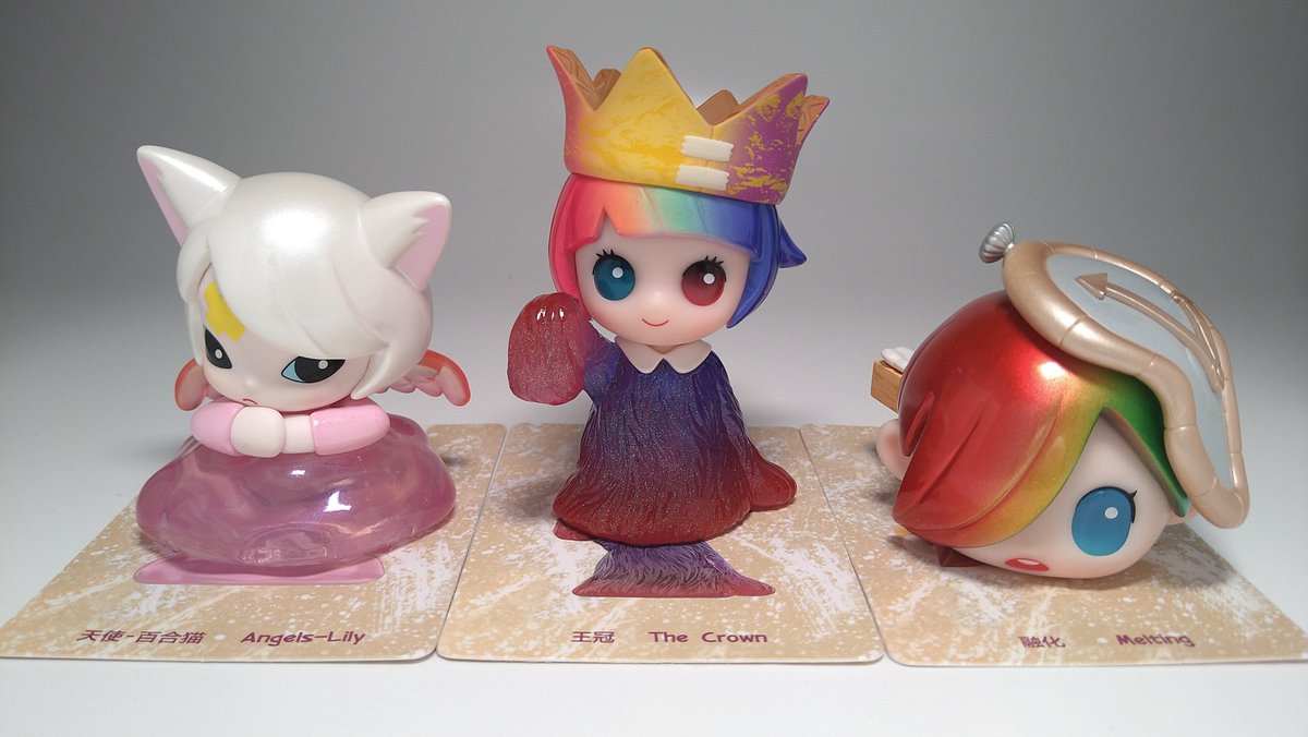 Toy_Mix_Photo's tweet image. #POPMART
#HAPICO
“HAPICO The Art World Journey”を3ピース開封
大本命の“THE CROWN”を引き当てられて大満足
“MELTING”はねんどーる化出来そうなサイズ感してるけど
被りでもないのに穴開ける勇気は無い
“ANGEL-LILY”も嬉しいけれど片方だけだと寂しいので
“ANGEL-IGGY”が欲しくなるね