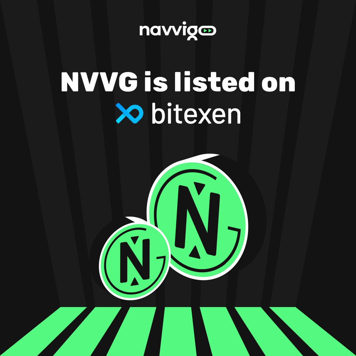 Hello Navvigators!  

(TR) Navvigo (NVVG) bugün Bitexen'de listelendi! 

(EN) Navvigo (NVVG) is listed on Bitexen today!

#navvigo #navvigator #navvigocom #crypto #navvigoapp #blockchain #nft #web3📷 #navigationapp #navigation