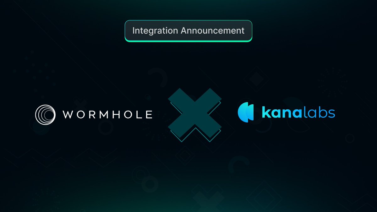 Kana Labs (@kanalabs) on Twitter photo Breaking down walls, building bridges! 🌉
We're thrilled to announce our integration with <a href="/wormholecrypto/">wormholecrypto</a>, enabling seamless EVM-to-Non-EVM transactions across 9+ chains supported by Kana labs.
This integration expands user access and unlocks enhanced liquidity for Defi. Breaking down walls, building bridges! 🌉
We're thrilled to announce our integration with <a href="/wormholecrypto/">wormholecrypto</a>, enabling seamless EVM-to-Non-EVM transactions across 9+ chains supported by Kana labs.
This integration expands user access and unlocks enhanced liquidity for Defi.