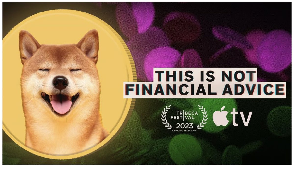 Such an exciting day...

The is Not Financial Advice - Our Award Winning Film, Is Now Available Globally on Apple TV, Prime Video and Fuse (I was an executive producer)

Please stream, own, watch and share it for us...