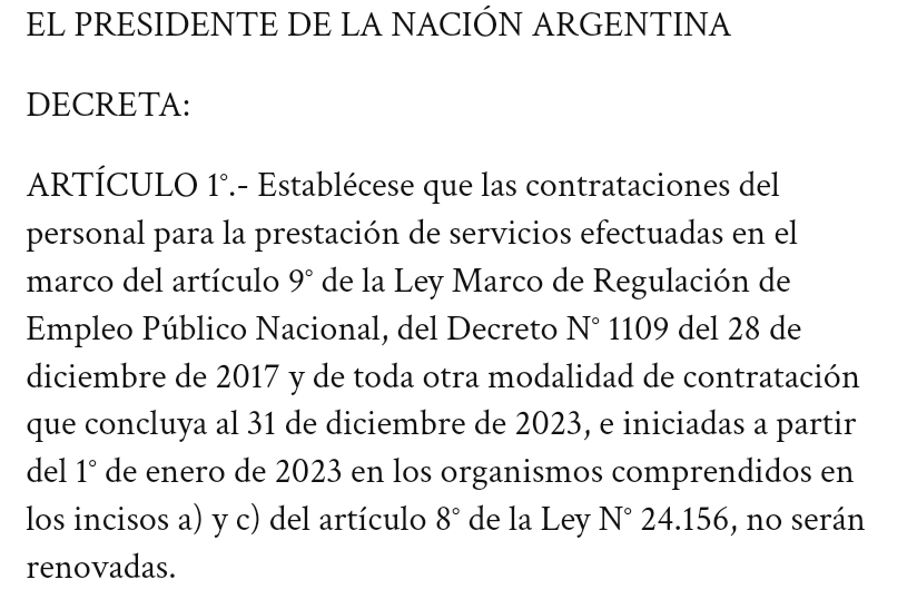 Donde trabajo despidieron a más de 150 trabajadores y trabajadoras. A los que nos renovaron por 3 meses nos redujeron el sueldo entre un 40% y 60%.
El área se encargaba de desarrollar proyectos de obras de urbanización para villas y asentamientos, entre otros programas.