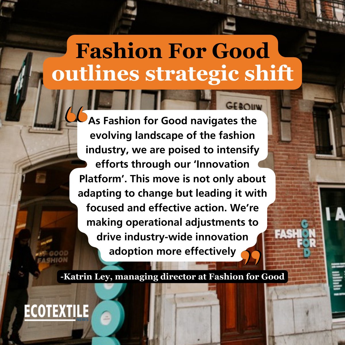 Sustainability initiative Fashion for Good (FFG) has outlined a new, five-year strategic plan aimed at facilitating the widespread adoption and scale-up of regenerative fashion ideas and developments. Read more: ecotextile.com/2024011131571/…
