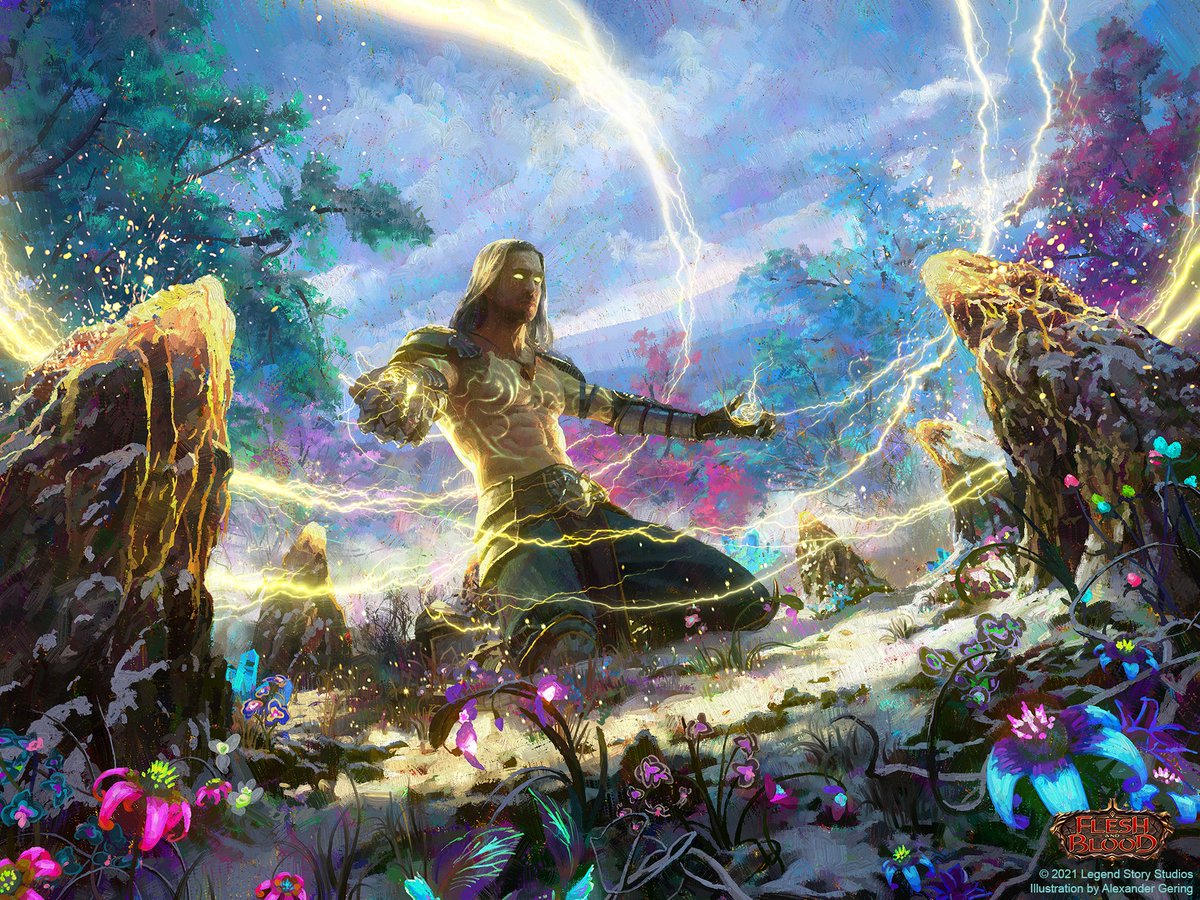 Rites of Lightning. Illustration for the "Tales of Aria" booster of "Flesh and Blood TCG" by Legend Story Studios.

© 2021 Legend Story Studios

AD: Robbie Wen