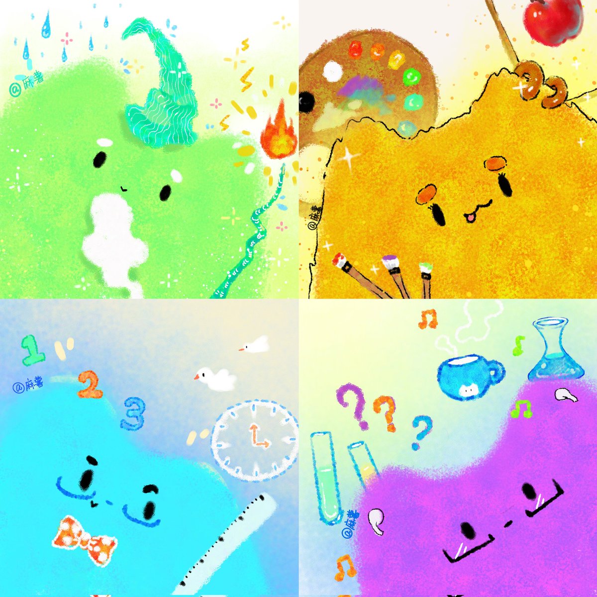 Memoria009's tweet photo. MBTI小猫！#MBTI#原创插画 https://t.co/wCQNtcfC4A