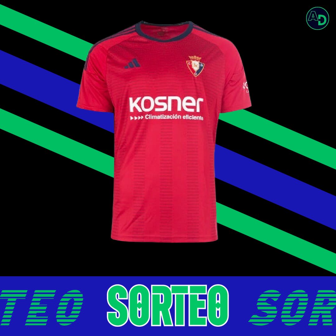 🎁 𝐒𝐎𝐑𝐓𝐄𝐎 𝐂𝐀𝐌𝐈𝐒𝐄𝐓𝐀 𝐎𝐒𝐀𝐒𝐔𝐍𝐀

📌 Si Osasuna gana esta noche frente al Barça con gol de Budimir o Rubén García, sorteamos su camiseta.

⚠️ Condiciones para participar:

1️⃣ RT
2️⃣ FOLLOW

🍀 ¡Mucha suerte a todos los participantes!
