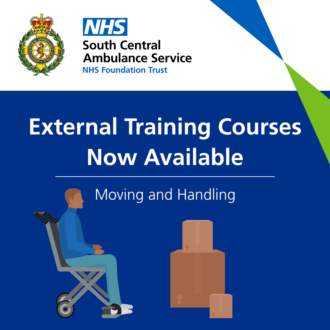 forms.office.com/e/eHyDzTXh56 SCAS is now offering external training courses, to organisations, charities, and individuals. Courses available include, but not limited to, First Aid at Work, Moving and Handling and Basic Life Support (including AED training). Click link to enquire.