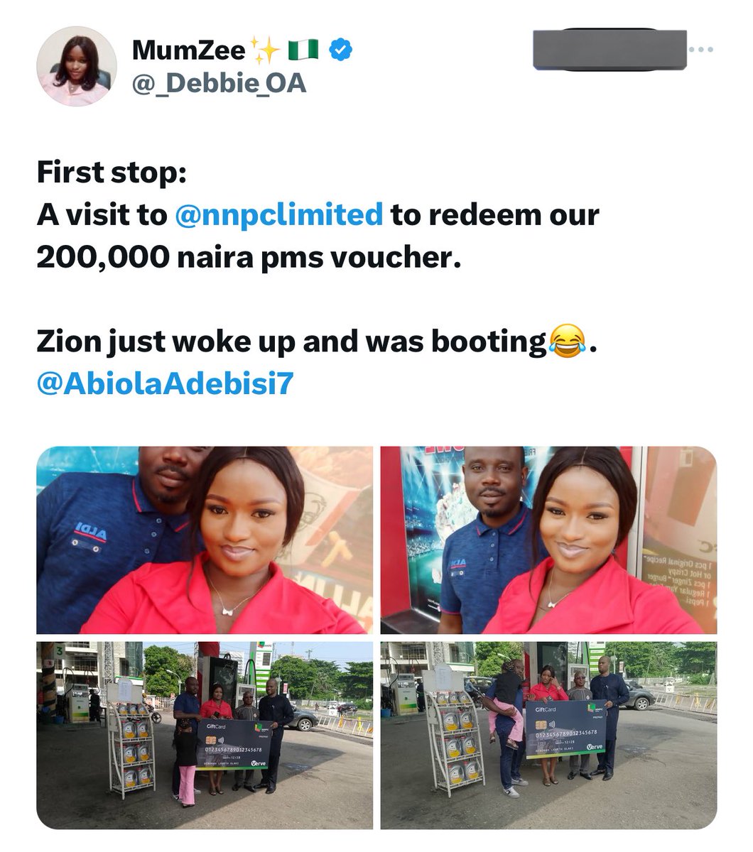 IntelRegion's tweet photo. Mummy Zee gives update on N200,000 PMS voucher NNPC promised her family https://t.co/Rc0ZJZiy2t