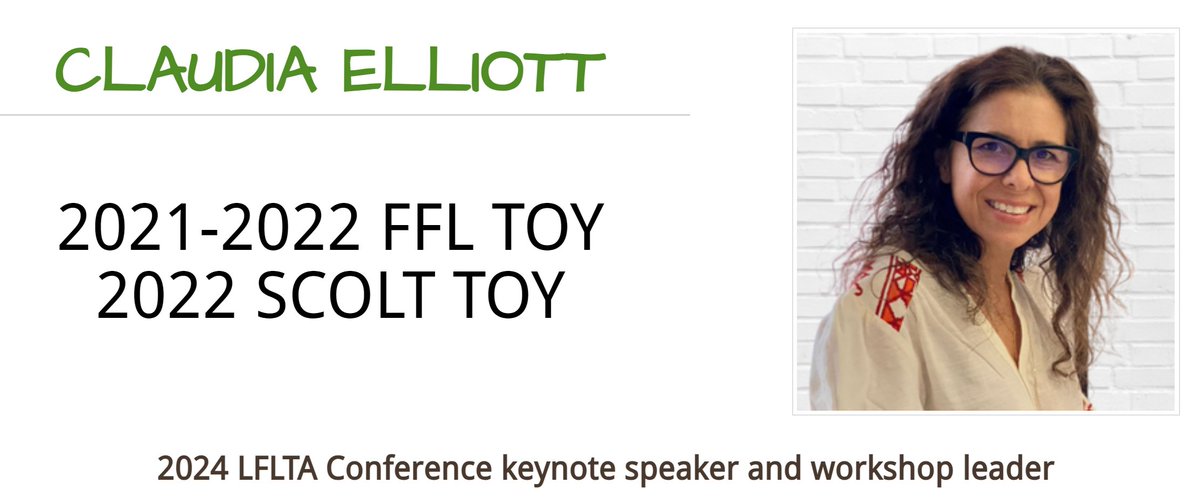 I'm so excited to be with so many amazing World Language educators next January 19 &amp; 20 in Baton Rouge <a href="/LFLTA/">LFLTA</a> If you haven't registered yet, click here now lflta.net/2024-conferenc…