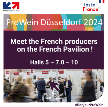 Visitá ProWein 2024 y vení a conocer a los productores franceses en el pabellón Francia 🔥 

lnkd.in/dWsEfk-g

#BonjourProWein
#TasteFrance
#TeamFranceExport