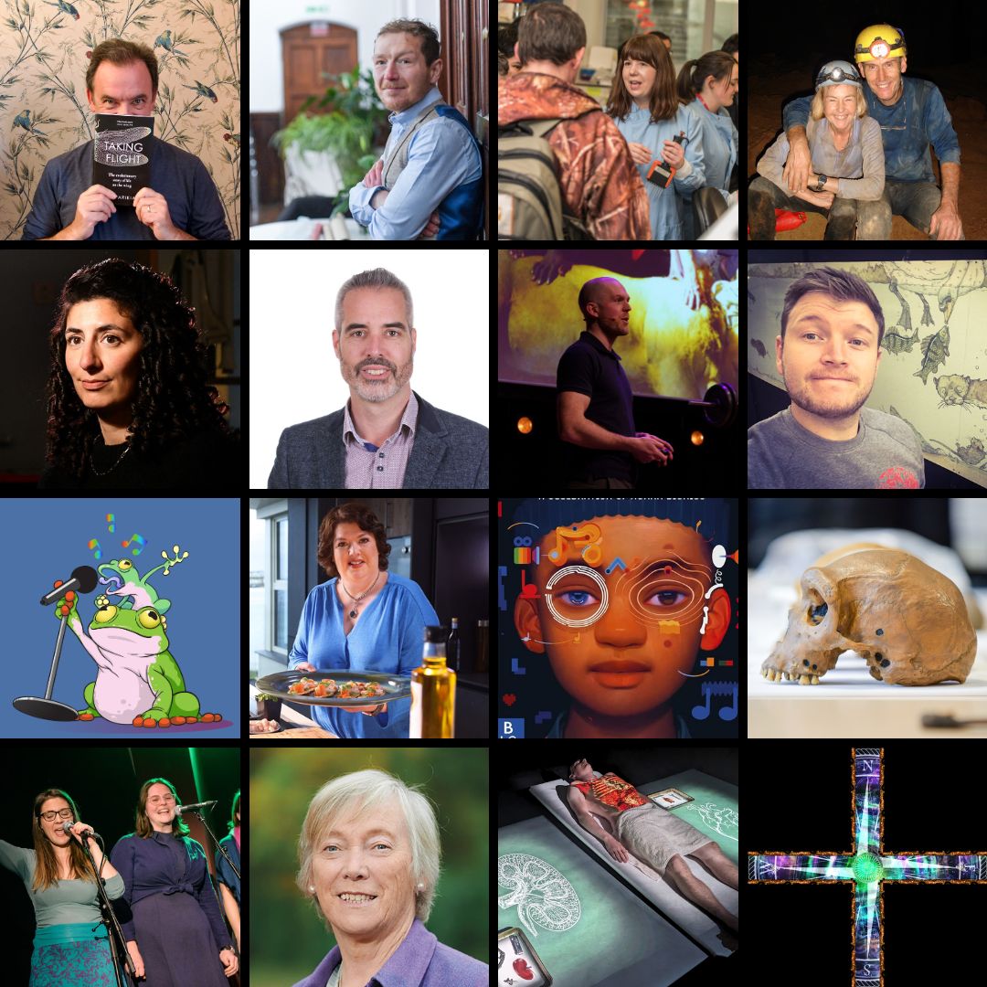 niscifest's tweet photo. We're excited to reveal the ENTIRE programme of events for #NISF24 feat @theAliceRoberts @gordonjbuchanan @MarcusduSautoy @juleslhoward @RealDoctorStu @EngineerYasmin @LevParikian @cakesmyth @PeteEtchells @SeanWensley @lievenscheire & more!
Book now https://t.co/vVWpfTCdhL https://t.co/SX2pOf5EE3