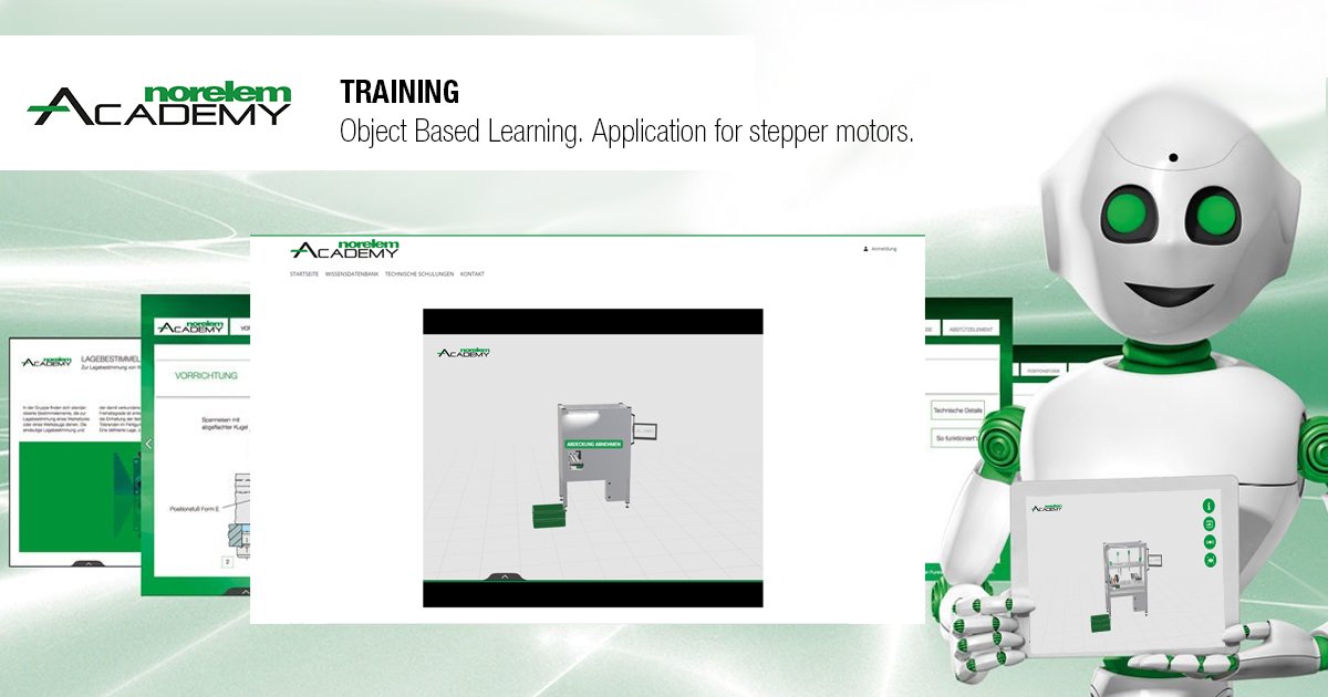 norelemuk's tweet image. Our new basic training course "Object Based Learning. Application for stepper motors." in the training center of the norelem ACADEMY is now online: ow.ly/3p8L50Qpwq0
#norelem #knowledge