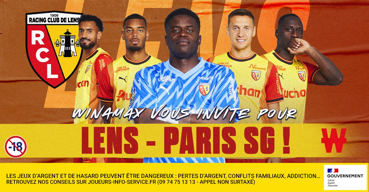 Gaillette Academy on X: 🎄 JOUR 23/24 Tente de gagner le maillot domicile  du RC Lens 2023-2024 en taille M - RT ce tweet - Follow @WinamaxSport et  @RCLAcademy - Tweet avec