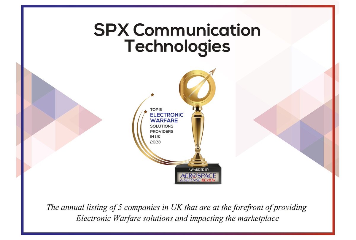 Would you like to join an Award Winning company? If so, then please read on!  We are delighted to announce that we have been recognised as one of the top 5 Electronic Warfare Solutions Providers in the UK. To find out more, view our current vacancies at: tcibr.com/careers/vacanc…