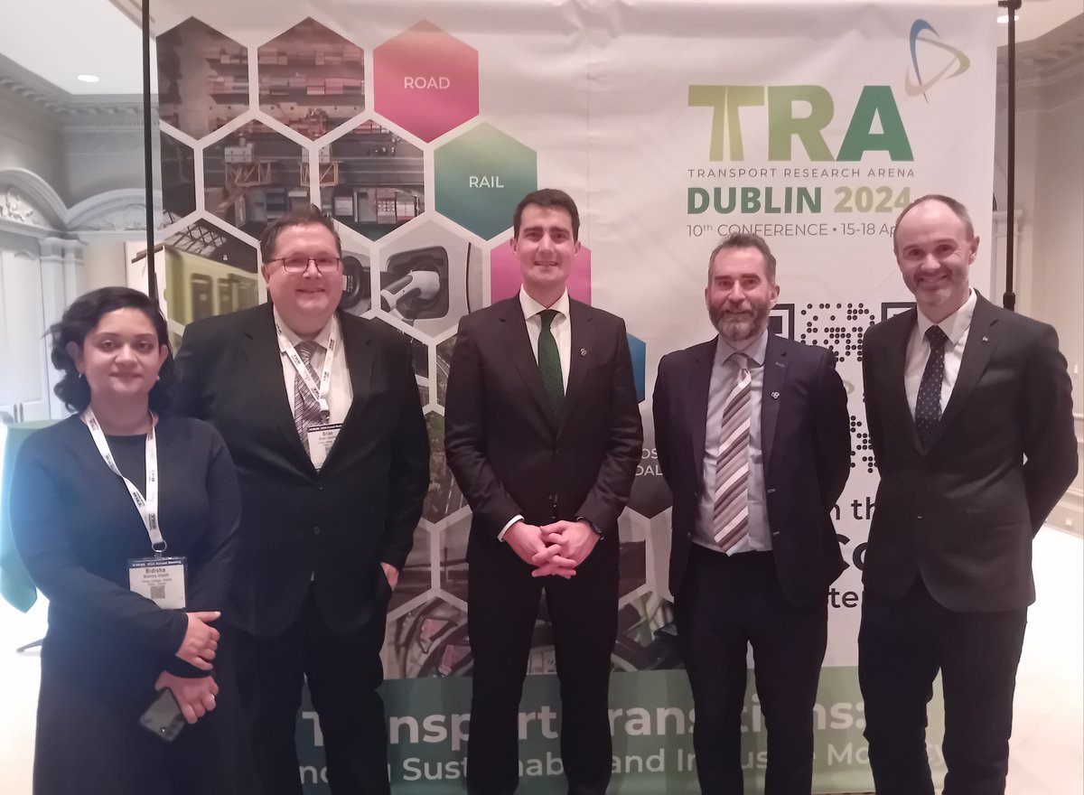 Thrilled to have our @tcddublin School of Engineering Professors engaging in insightful discussions with Minister @jackfchambers at the @IrelandEmbUSA in Washington DC! Exciting times as we promote the upcoming @TRA_Conference coming to Dublin in April! 🚗🛤️ #TRA2024