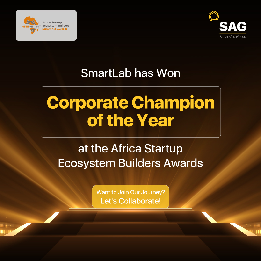 SAGAfrica_'s tweet photo. Congratulations to SmartLab, which was awarded the Corporate Champion of the Year award at the Africa Startup Ecosystem Builders Summit & Awards(ASEB).
#UntilItsDone #SAG #SmartLab #ASEB2023 #CorporateChampion https://t.co/L940btaPJp
