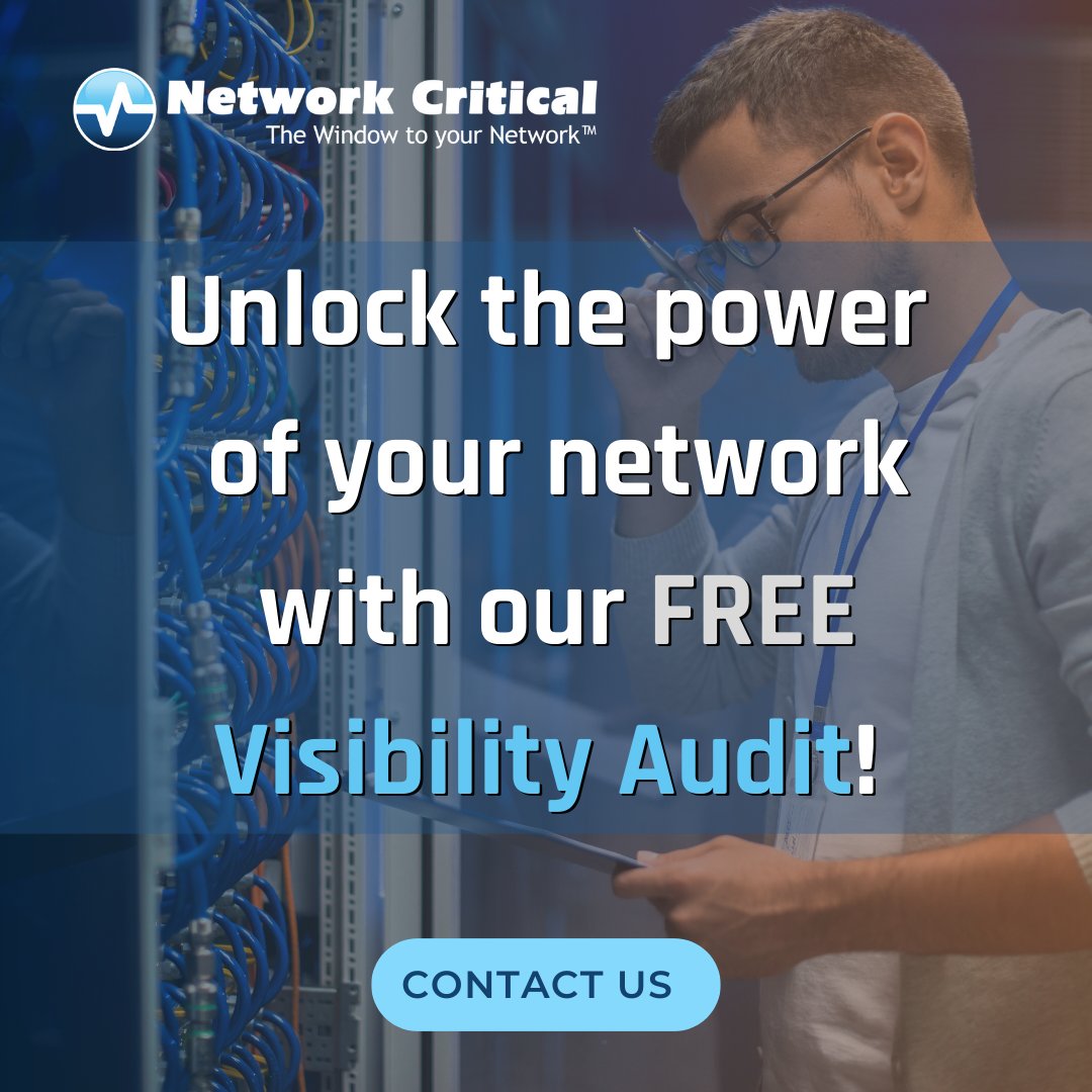 NetworkCritical's tweet photo. 🔍 Don't let network issues go unnoticed! Get a FREE Network Visibility Audit from @NetworkCritical. Uncover hidden problems, optimize performance, and secure your network. 

Contact us to schedule your audit today!

https://t.co/vyOHHmaMi5

#NetworVisibility #NetworkAudit https://t.co/erF5NwIFjj