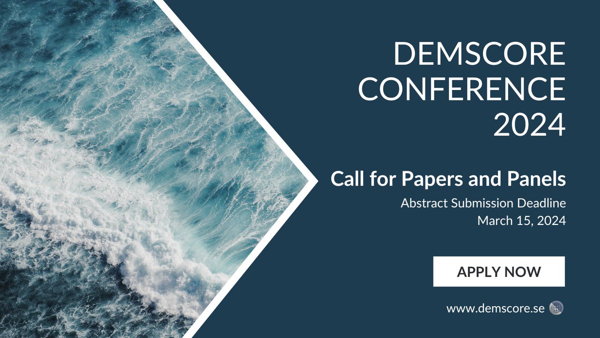 Call for Papers and Panels! Submit your abstracts by March 15, 2024. We welcome Research Papers and Panel/Workshop Proposals. For more information on how to apply, please visit: bit.ly/3RXjq8V