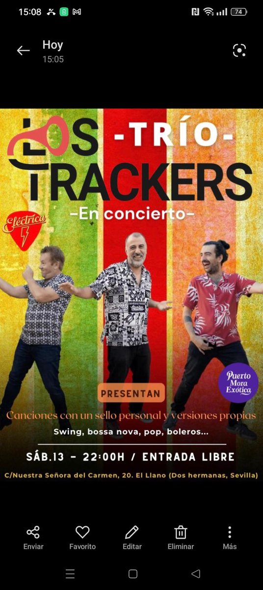 Este Sábado 13 Enero será nuestro primer concierto del año en la #salaelétrica en #doshermanas.
Toda la info en el cartel.
.
.
#lostrackers #sevillaconciertos #musicaendirecto #Musica