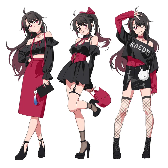 クライアントさんのOCの私服コーデ描かせていただきました!#skeb 