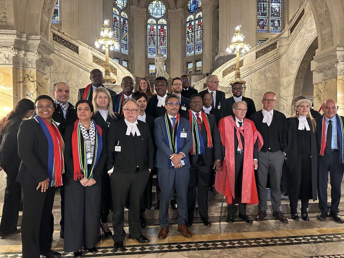 ChampionSAfrica's tweet image. Not the A Team, not the Dream Team,this is South Africa’s Champion Team at the International Court of Justice, championing the cause of Palestine and the cause to end the  #GazaGenocide nightmare.   
#ChampionSouthAfrica 
#InternationalCourtofJustice