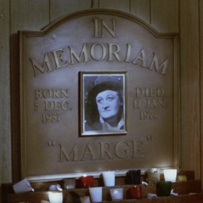 boomtownpodcast's tweet photo. A moment of silence to remember Large Marge, who passed away 50 years ago today. #80s #80smovie #TellEmLargeMargeSentYa https://t.co/mFqxa8mMAK