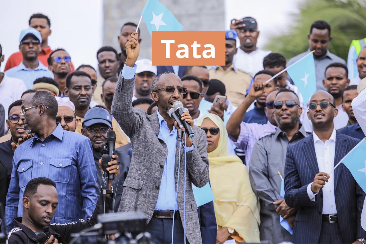 AAbdishakur's tweet photo. Today, in Mogadishu, Thousands of Somalis gathered to protest against the violation of Somalia's sovereignty, independence, and territorial integrity by Abiy Ahmed's administration. The demonstrators also expressed their strong opposition to his territorial ambitions. 

This demonstration has revitalized the spirit of Somali nationalism and solidarity with the government, as the Somali people remain vigilant in their determination to protect their land from foreign greed.