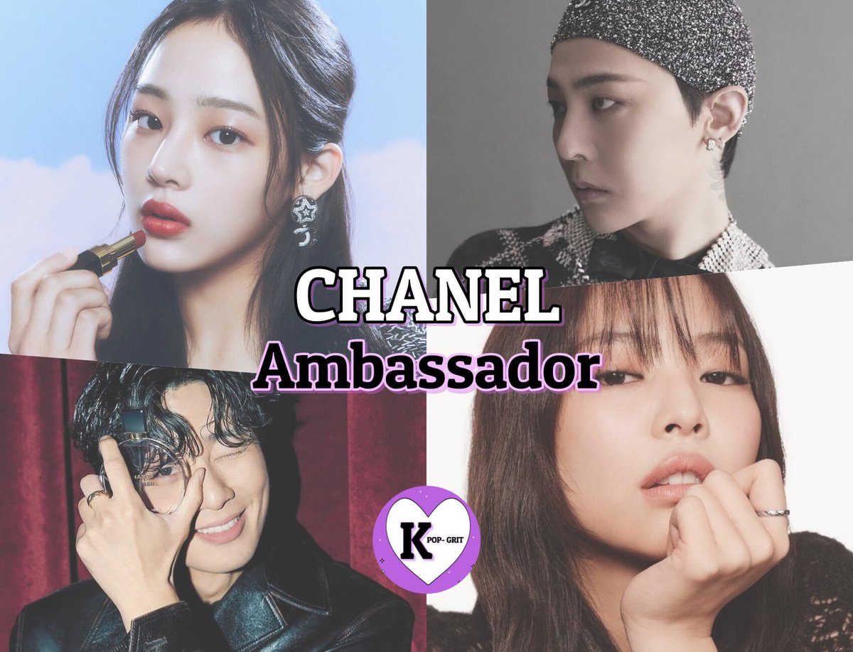 K-POP Artists and Korean Actor CHANEL AMBASSADOR🖤🤍
#ChanelCrushwithJennie 
#chanel 
#kpoptwt 
#chanelambassador
#kpopchanel

kpop-gr.com/korean-star-ch…