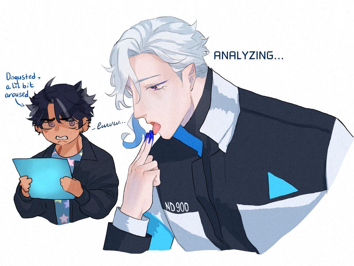 fthrihvsnnd's tweet photo. detective wrio and android neuvi!! (dbh au kinda....)
#wriolette https://t.co/3B65BdFznM
