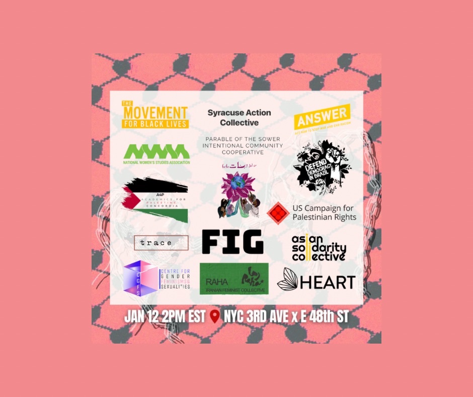 RahaCollective's tweet photo. MANHATTAN, JAN 12: Join us and the @palfeminists for a day of action in Manhattan this Friday, January 12th, 2024 at 2 PM. 
LOCATION: 3RD AVE x E48TH ST (1/3) https://t.co/Gcs94F3fkB