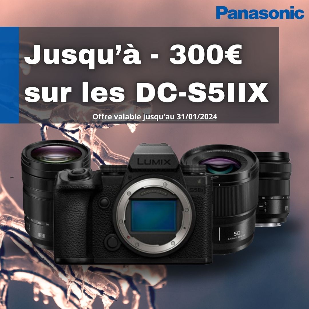 PBS_Video's tweet photo. Remise immédiate sur les DC-S5IIX !
😍Jusqu'au 31 janvier 2024 bénéficiez d'une remise allant jusqu'à 300 € sur le DC-S5IIX et ses Kits Optiques ! Rendez-vous sur notre site pour plus d'info https://t.co/3TMpAz6VlC😍 https://t.co/9MW9G7KfbK