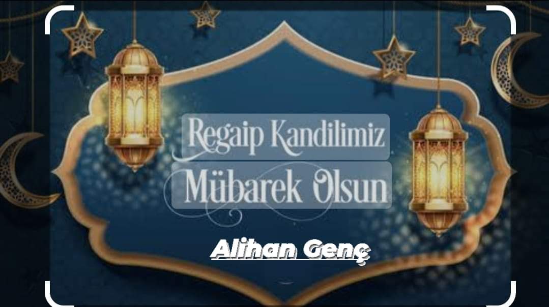 Bu anlamlı gecenin birliğimize, beraberliğimize ve hayra vesile olmasını dilerim. Sizlerin ve Ailenizin 
Regaip Kandili mübarek olsun.🤲