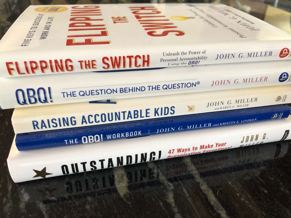 Just some quick marketing research, if you don't mind. Which book have you *not* read? Well, what's holding you back? 😆

#QBQ #QBQbook #Accountability #Ownership #ExtremeOwnership #LeadersAreReaders #Learning #Reading #readingcommunity #leadership #leadershipdevelopment