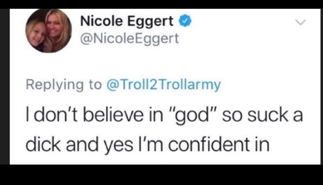 MrsScottBaio's tweet photo. Part l:While I wouldn’t wish cancer on ANYONE, let’s be clear here. For FIVE LONG YEARS #nicoleeggert tormented my life (not just @ScottBaio ) she doxed my then 9 year old daughter school, golf course, &amp; church. She viciously attacked ANYONE who did NOT believe her changing lies https://t.co/sRnI8SZIc5