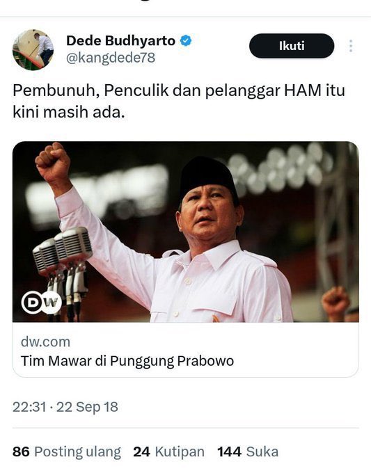 FaisalSang560's tweet photo. @kangdede78 Akunnya mirip .... https://t.co/ZbYmOemB8S